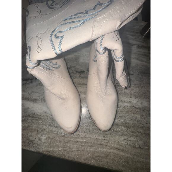 Sugar Tammy Women’s Blue And White Cowgirl Boots Size 10m SRB - Picture 5 of 6